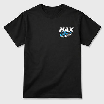 Max Effort sneaker match t-shirt styled to complete your fit with the sneakers, Double side graphic tee. shown in Black.