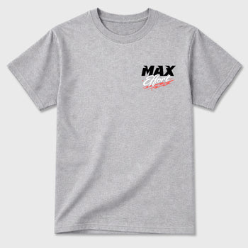 Max Effort sneaker match t-shirt styled to complete your fit with the sneakers, Double side graphic tee. shown in Heather Grey.