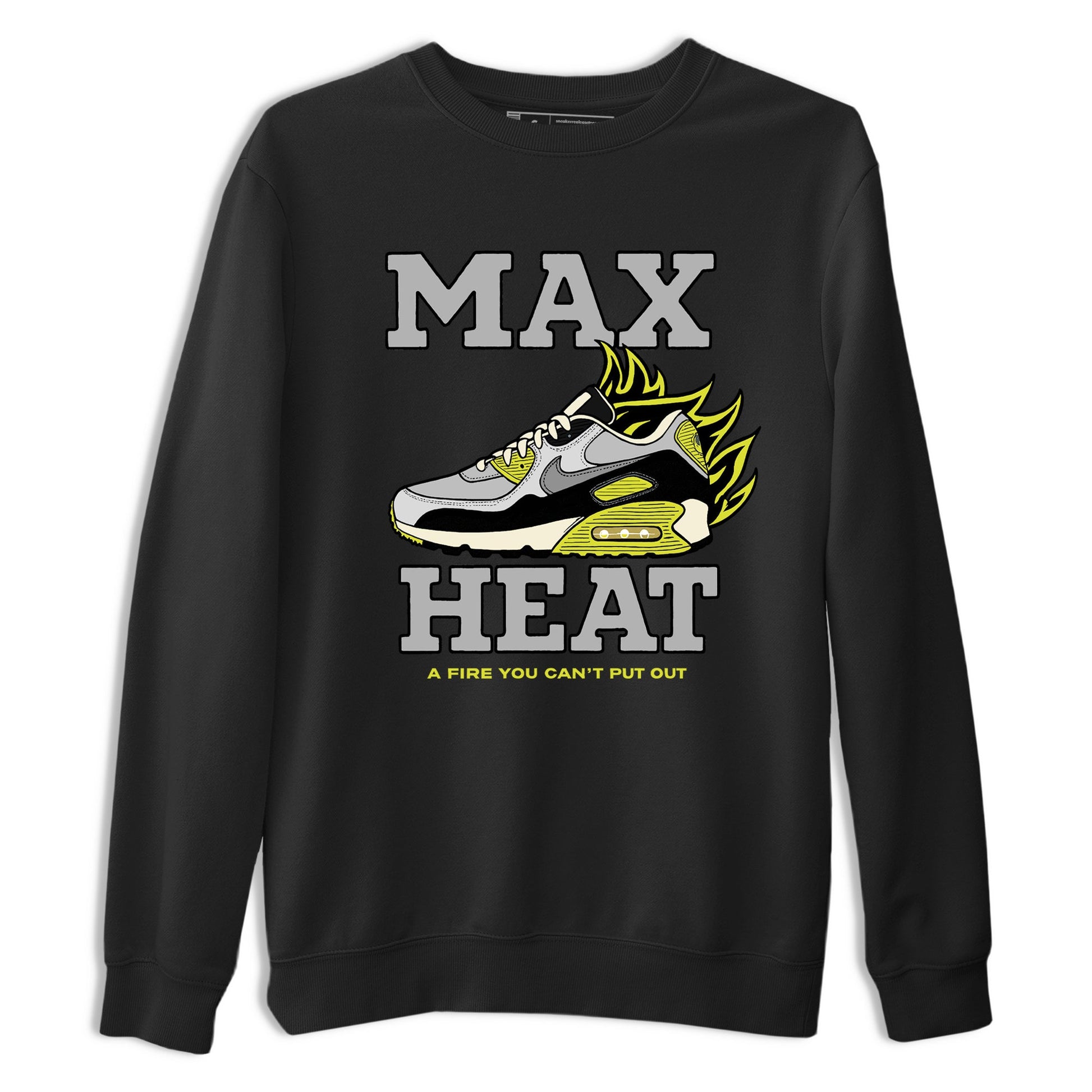 Max Heat sneaker match t-shirt styled to complete your fit with the Air Max 90 Cyber sneakers, shown in Black 2.
