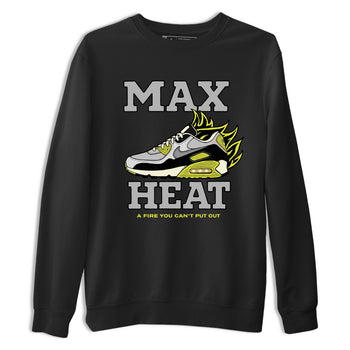 Max Heat sneaker match t-shirt styled to complete your fit with the Air Max 90 Cyber sneakers, shown in Black 2.