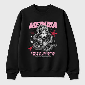 Medusa Graphic T-Shirt sneaker match tee designed for the Jordan 1 Low x Travis Scott Tropical Pink, featuring coordinated color options for a perfect streetwear match. Black 2 shirt.