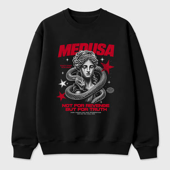 Medusa Graphic T-Shirt sneaker match tee designed for the Air Jordan 12 Retro Bloodline, featuring coordinated color options for a perfect streetwear match. Black 2 shirt.