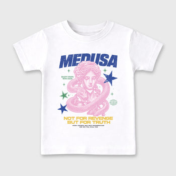 Medusa affordable baby and kids t-shirt designed to match the Air Jordan 3 Brazil, featuring coordinated White 2 options for the perfect little sneakerhead streetwear look.