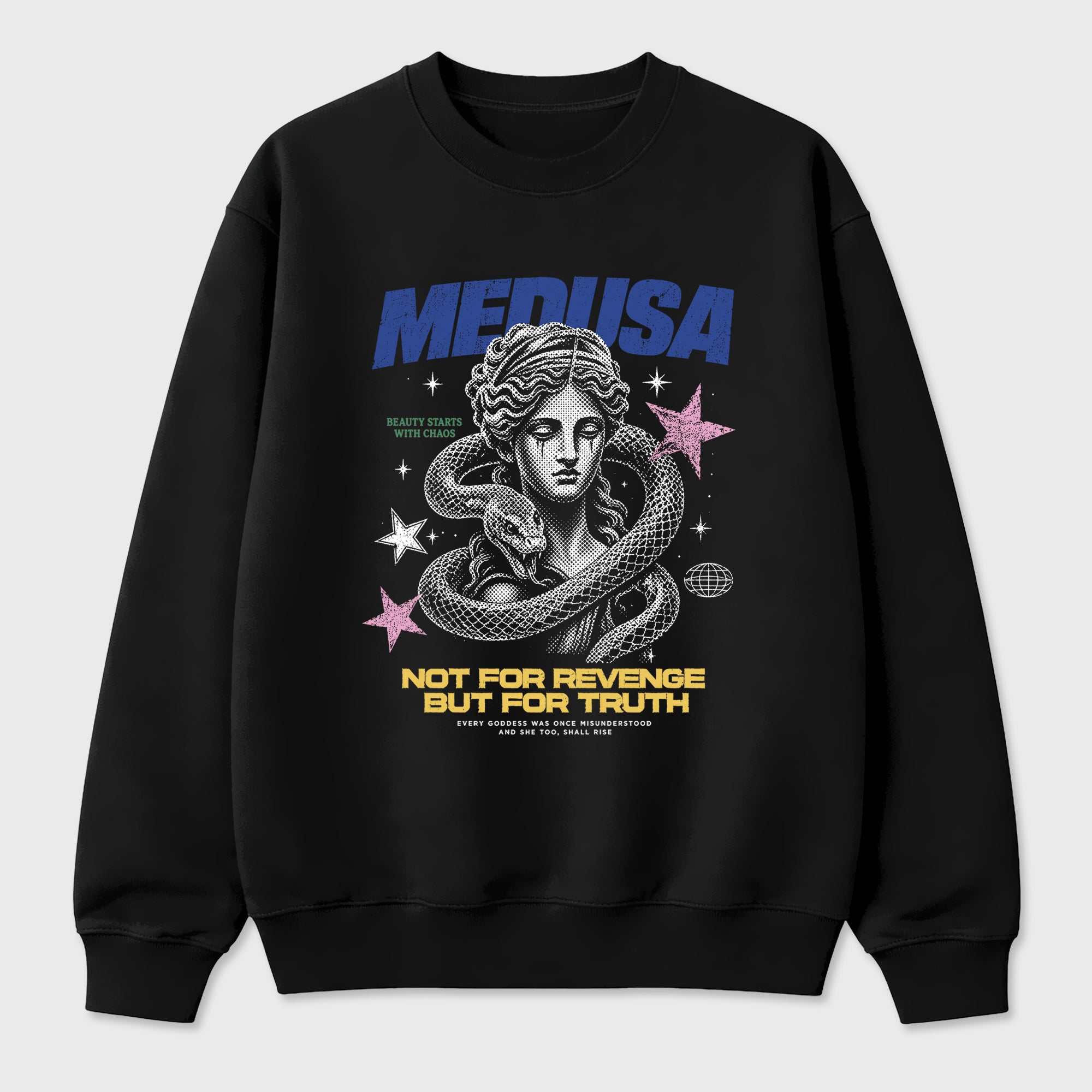 Medusa Graphic T-Shirt sneaker match tee designed for the Air Jordan 3 Brazil, featuring coordinated color options for a perfect streetwear match. Black 2 shirt.