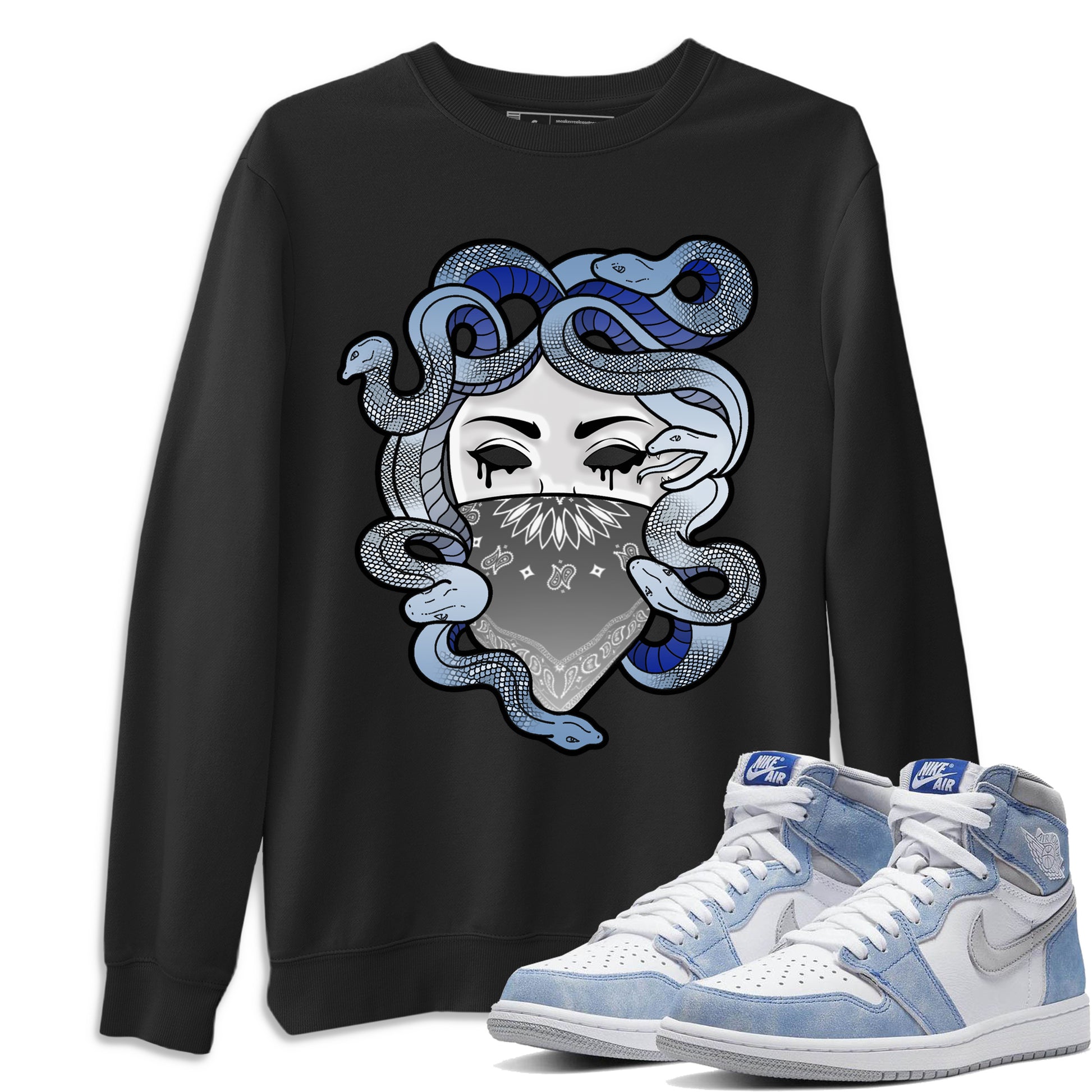 Medusa Unisex Adult Tops - Air Jordan 1 Hyper Royal - SNRT Sneaker T-shirts