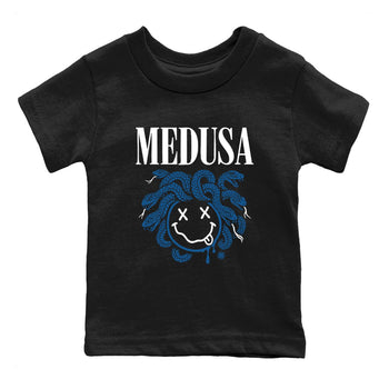 Sneaker match tees – Sneaker Tees To Match Air Jordan 1 x Travis Scott x Fragment Shoes – Medusa Drip Kids T-Shirt Black 2