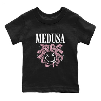 Sneaker match tees – Sneaker Tees To Match Air Jordan 5 35th Anniversary Shoes – Medusa Drip Kids T-Shirt Black 2
