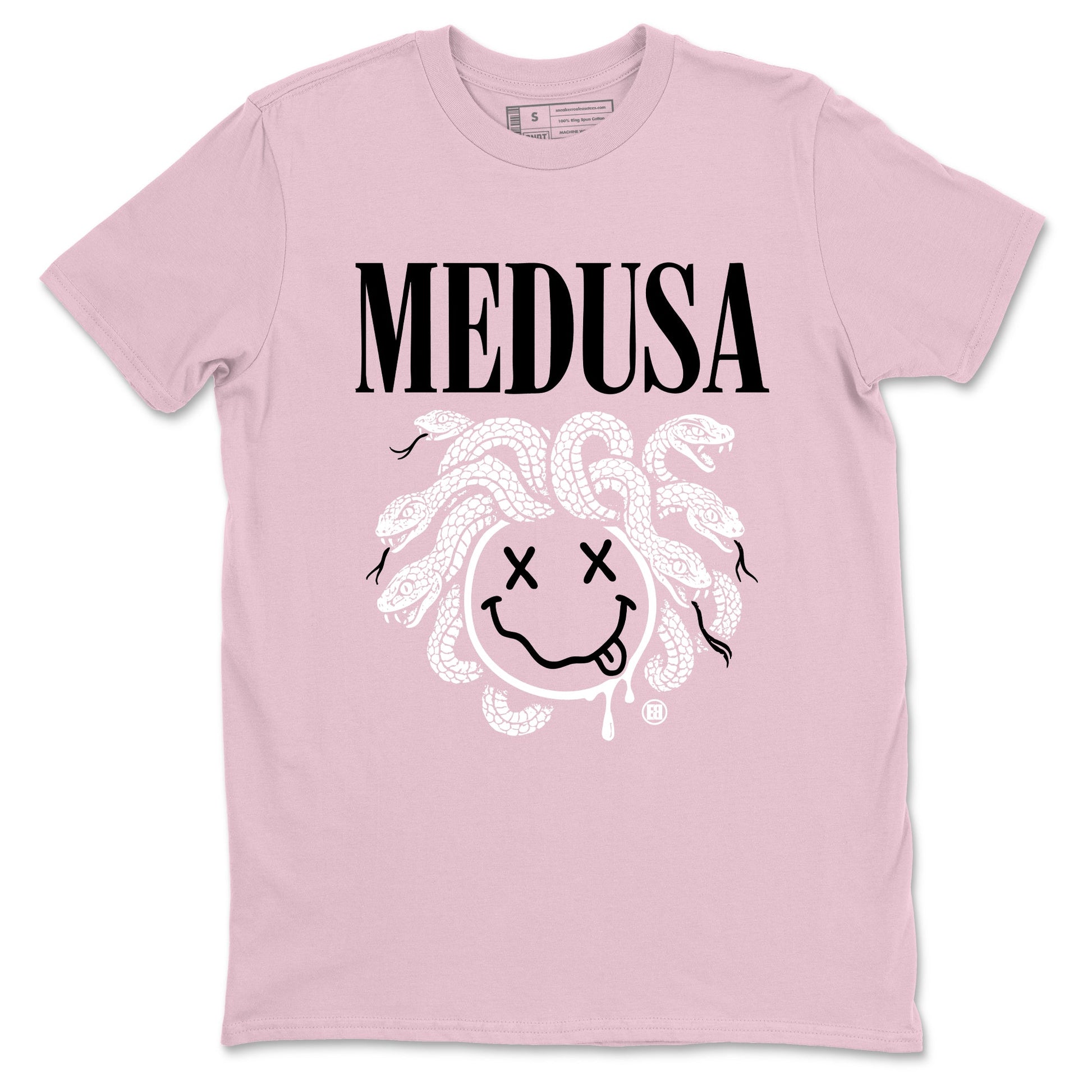 Sneaker match tees – Sneaker Tees To Match Air Jordan 5 35th Anniversary Shoes – Medusa Drip Tee Pink 2