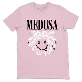 Sneaker match tees – Sneaker Tees To Match Air Jordan 5 35th Anniversary Shoes – Medusa Drip Tee Pink 2