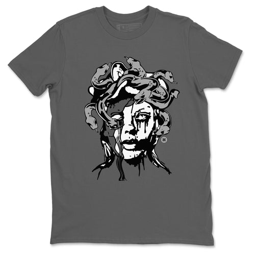 12s Black Wolf Grey shirts to match jordans Medusa Statue sneaker match tees 12s Barons Grey SNRT Sneaker Release Tees unisex cotton Cool Grey 2 crew neck shirts