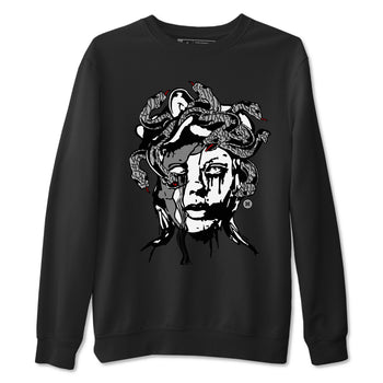 3s Cement Grey shirts to match jordans Medusa Statue sneaker match tees Air Jordan 3 Cement Grey SNRT Sneaker Release Tees unisex cotton Black 2 crew neck shirts