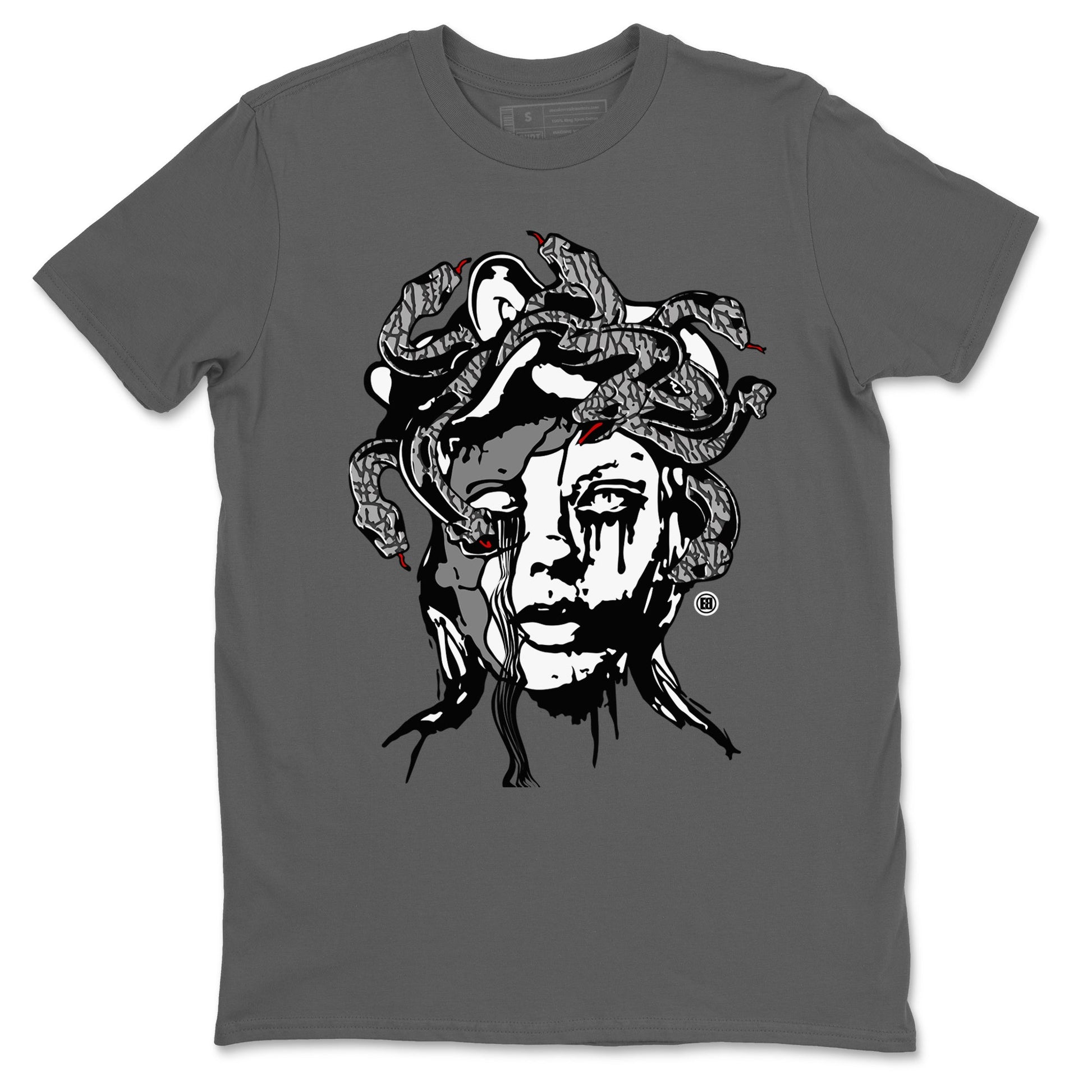 3s Cement Grey shirts to match jordans Medusa Statue sneaker match tees Air Jordan 3 Cement Grey SNRT Sneaker Release Tees unisex cotton Cool Grey 2 crew neck shirts