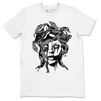 3s Cement Grey shirts to match jordans Medusa Statue sneaker match tees Air Jordan 3 Cement Grey SNRT Sneaker Release Tees unisex cotton White 2 crew neck shirts