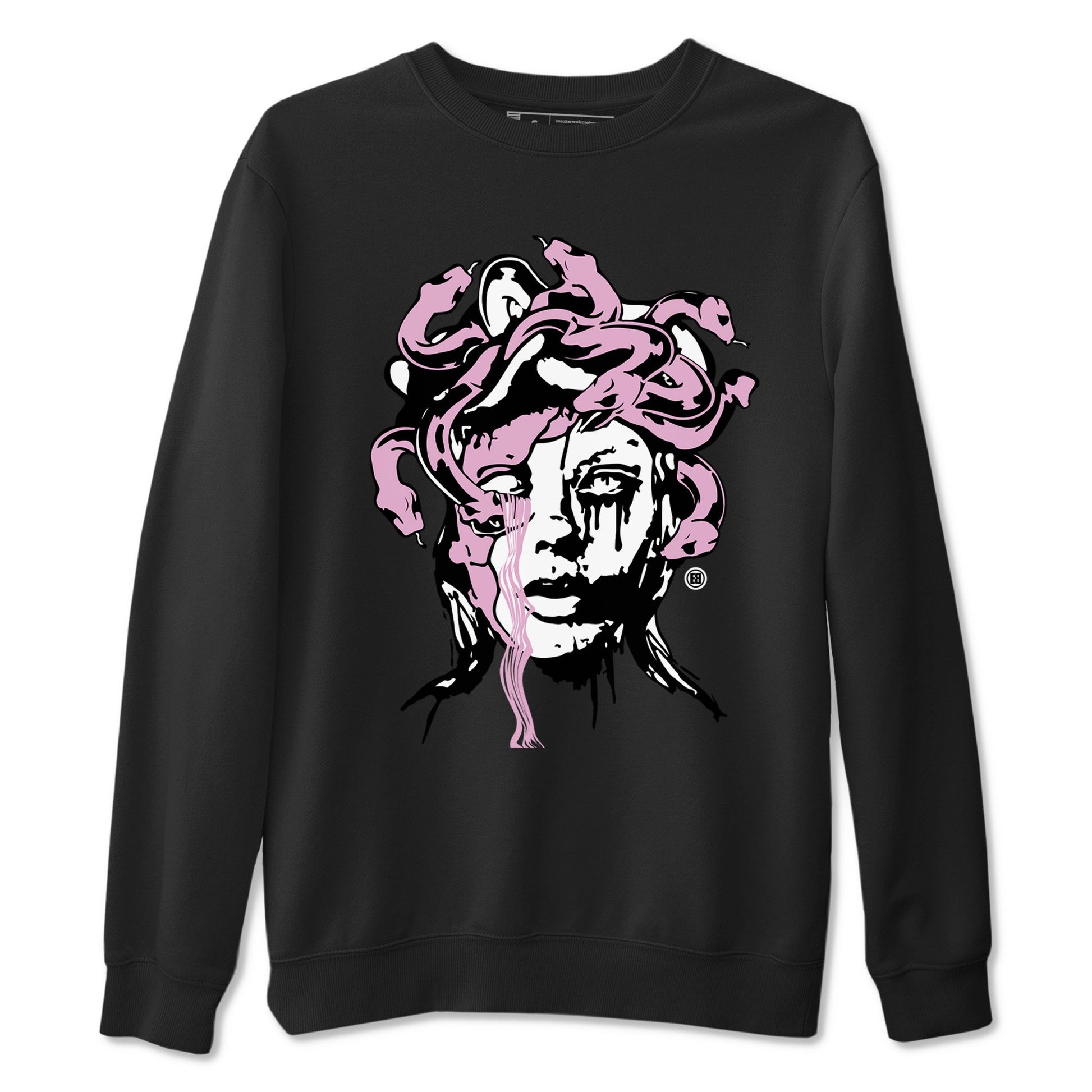 4s Retro Orchid shirts to match jordans Medusa Statue sneaker match tees Air Jordan 4 WMNS Orchid match shoes to clothes SNRT Sneaker Tees unisex cotton Black 2 shirts