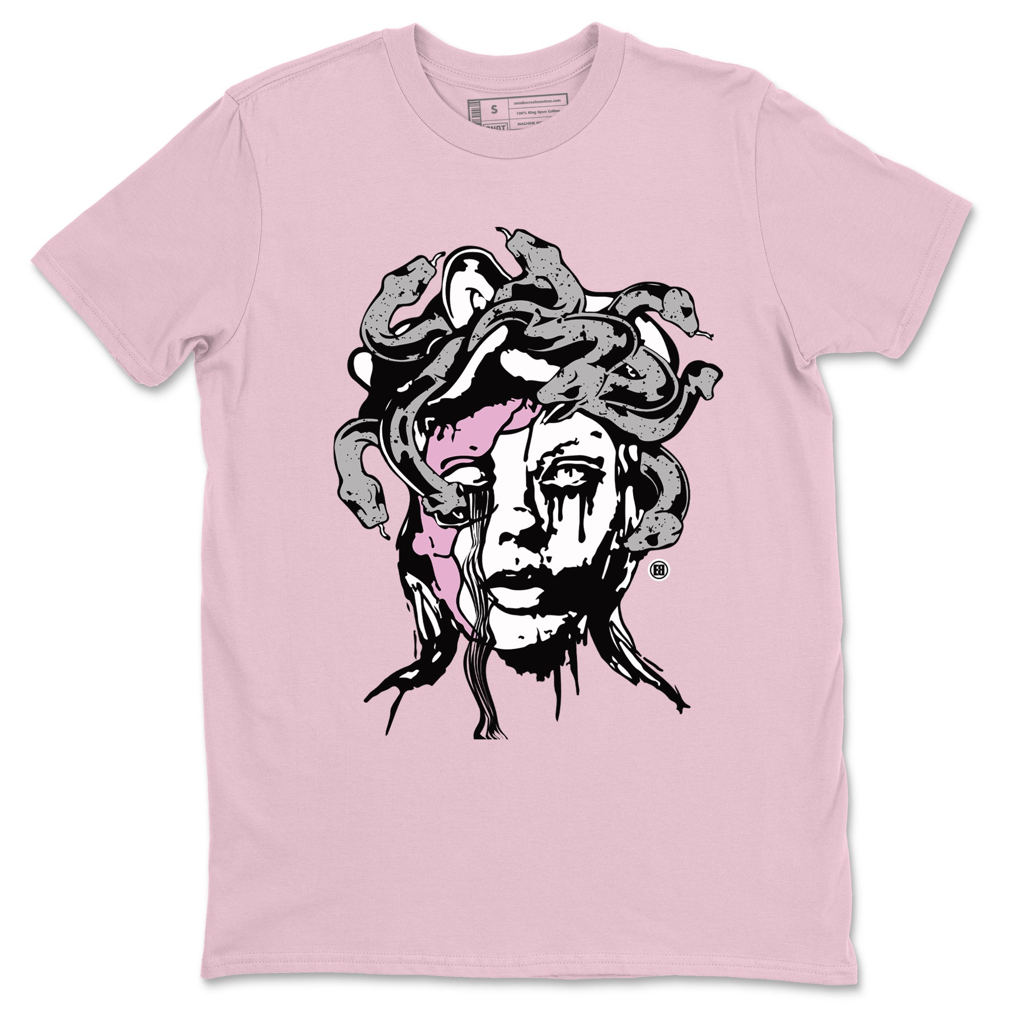4s Retro Orchid shirts to match jordans Medusa Statue sneaker match tees Air Jordan 4 WMNS Orchid match shoes to clothes SNRT Sneaker Tees unisex cotton Pink 2 shirts