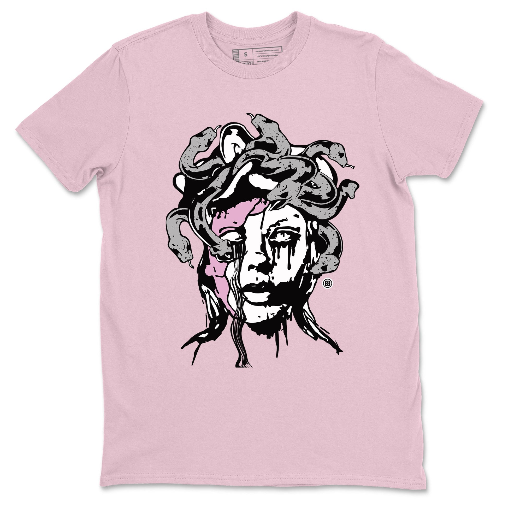 4s Retro Orchid shirts to match jordans Medusa Statue sneaker match tees Air Jordan 4 WMNS Orchid match shoes to clothes SNRT Sneaker Tees unisex cotton Pink 2 shirts