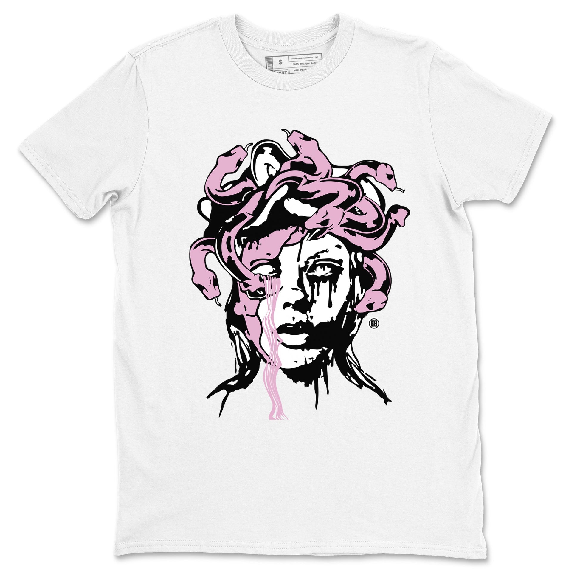 4s Retro Orchid shirts to match jordans Medusa Statue sneaker match tees Air Jordan 4 WMNS Orchid match shoes to clothes SNRT Sneaker Tees unisex cotton White 2 shirts