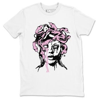 4s Retro Orchid shirts to match jordans Medusa Statue sneaker match tees Air Jordan 4 WMNS Orchid match shoes to clothes SNRT Sneaker Tees unisex cotton White 2 shirts