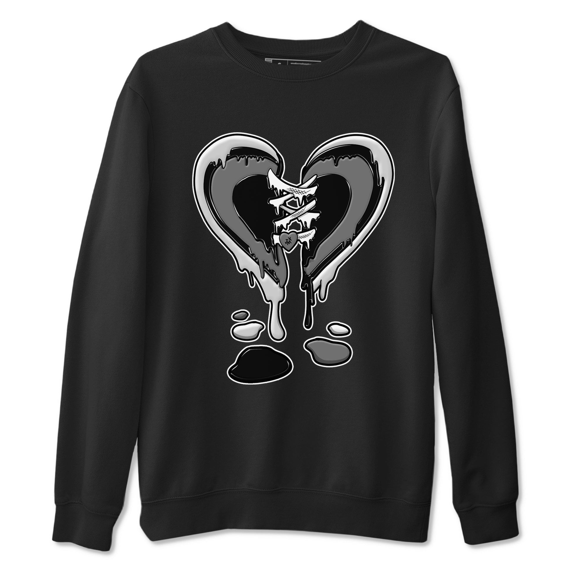 12s Black Wolf Grey shirts to match jordans Melting Heart sneaker match tees 12s Baron SNRT Sneaker Release Tees unisex cotton Black 2 crew neck shirts