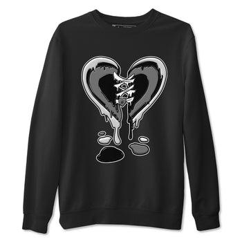 12s Black Wolf Grey shirts to match jordans Melting Heart sneaker match tees 12s Baron SNRT Sneaker Release Tees unisex cotton Black 2 crew neck shirts