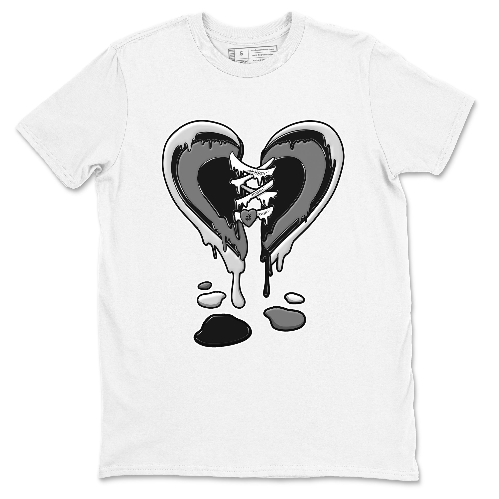 12s Black Wolf Grey shirts to match jordans Melting Heart sneaker match tees 12s Baron SNRT Sneaker Release Tees unisex cotton White 2 crew neck shirts