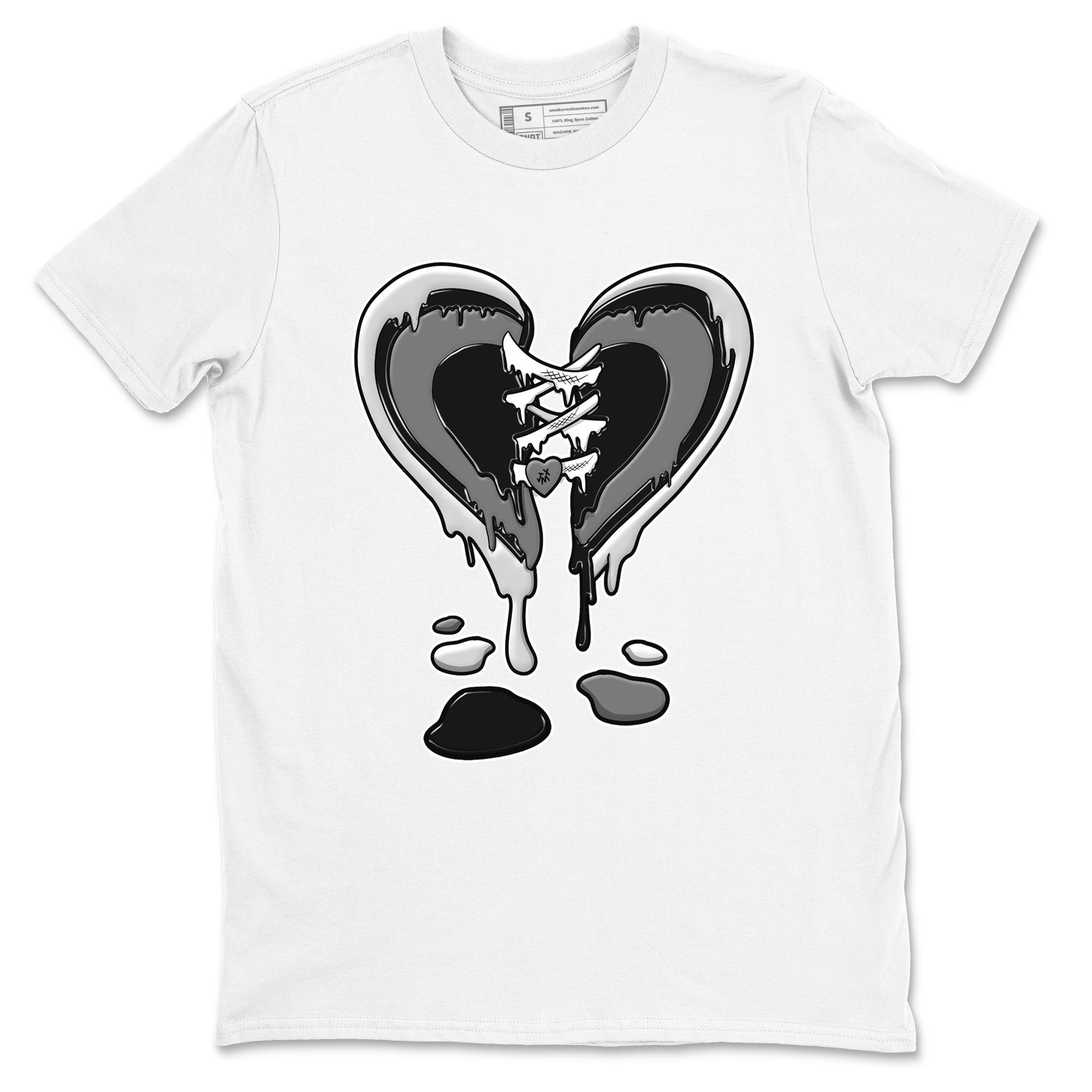 12s Black Wolf Grey shirts to match jordans Melting Heart sneaker match tees 12s Baron SNRT Sneaker Release Tees unisex cotton White 2 crew neck shirts