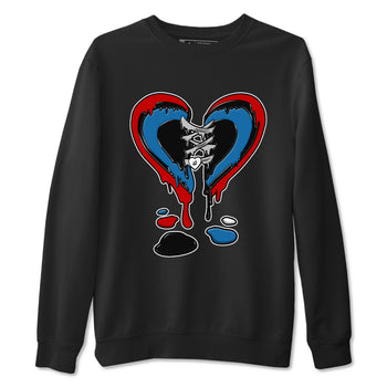 Melting Heart sneaker match t-shirt styled to complete your fit with the Air Jordan 3 Rare Air sneakers, shown in Black 2.