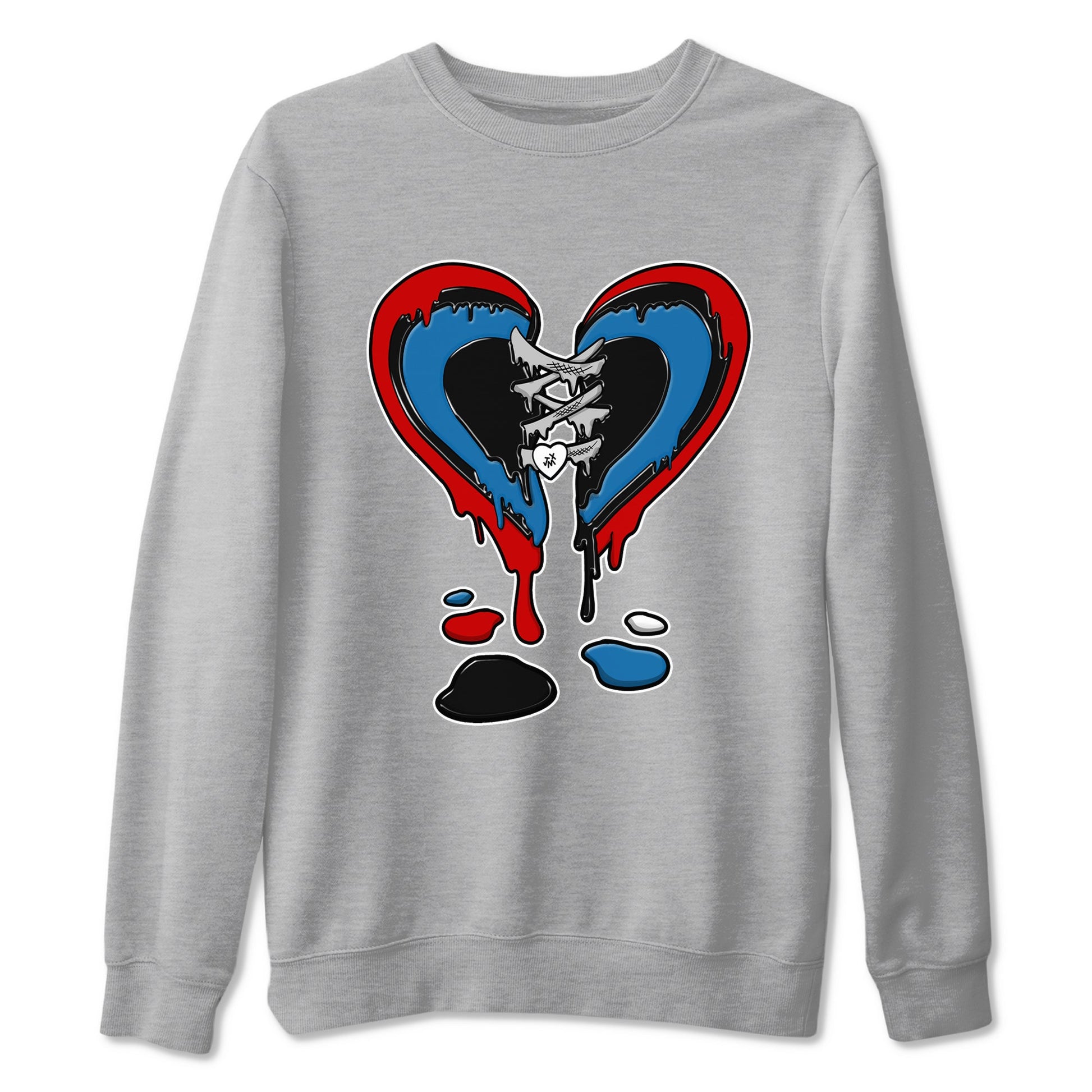 Melting Heart sneaker match t-shirt styled to complete your fit with the Air Jordan 3 Rare Air sneakers, shown in Heather Grey 2.