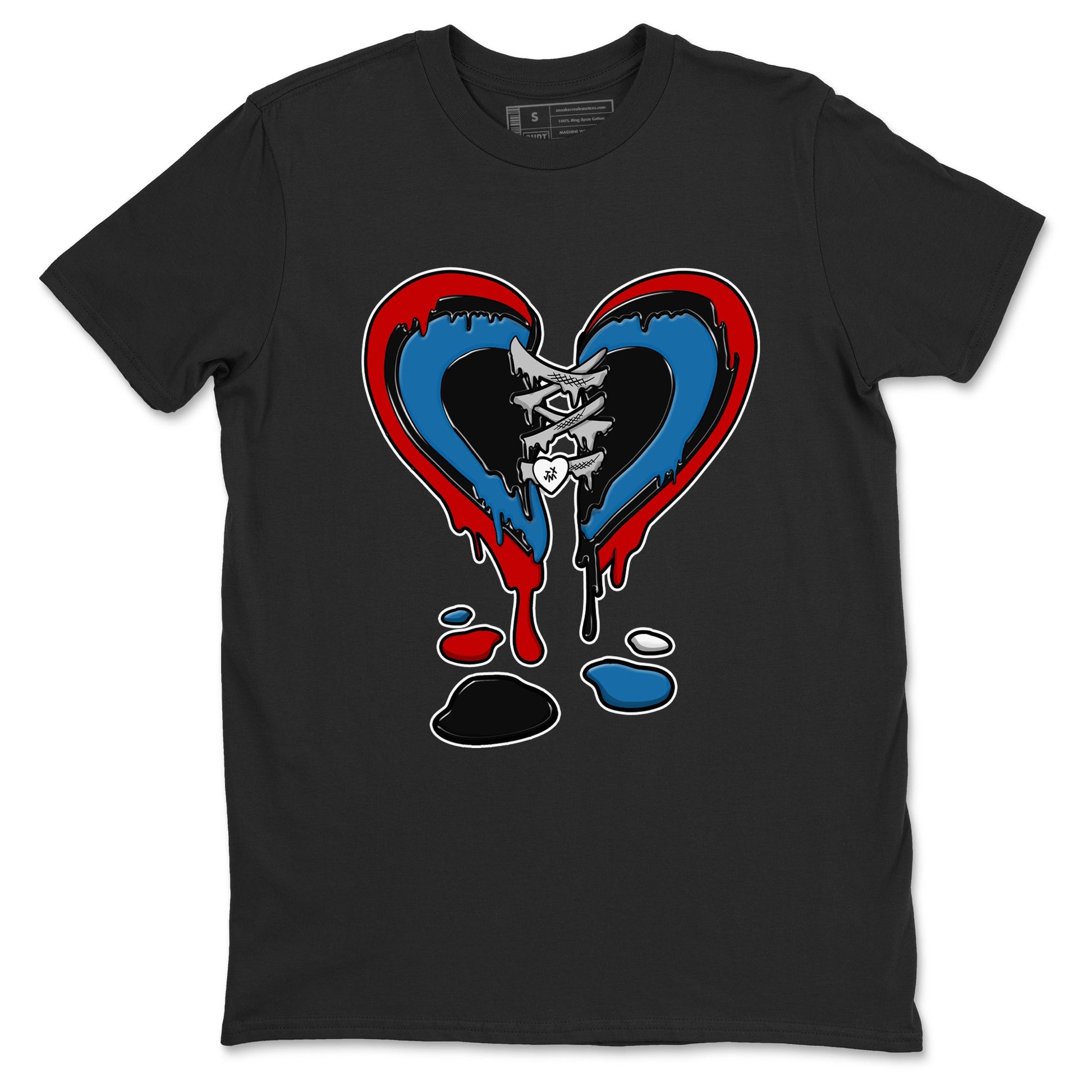 Melting Heart sneaker match t-shirt styled to complete your fit with the Air Jordan 3 Rare Air sneakers, shown in Black 2.