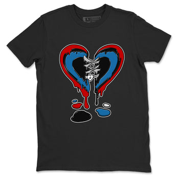 Melting Heart sneaker match t-shirt styled to complete your fit with the Air Jordan 3 Rare Air sneakers, shown in Black 2.