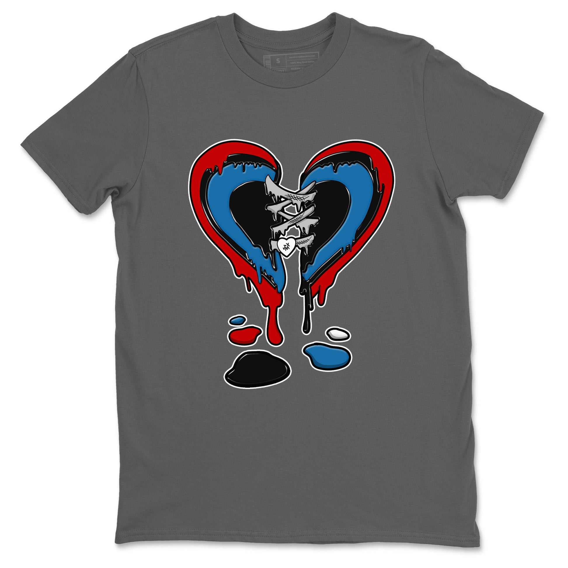Melting Heart sneaker match t-shirt styled to complete your fit with the Air Jordan 3 Rare Air sneakers, shown in Cool Grey 2.
