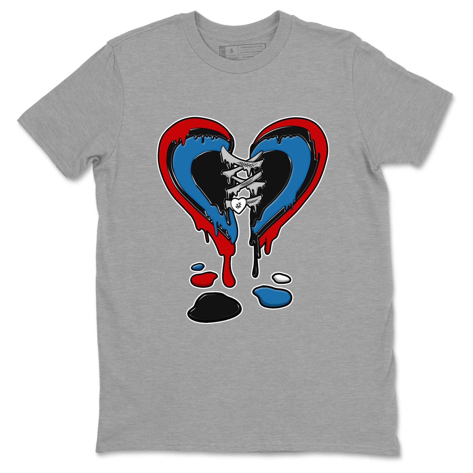 Melting Heart sneaker match t-shirt styled to complete your fit with the Air Jordan 3 Rare Air sneakers, shown in Heather Grey 2.