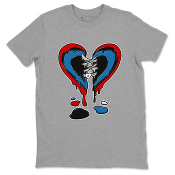 Melting Heart sneaker match t-shirt styled to complete your fit with the Air Jordan 3 Rare Air sneakers, shown in Heather Grey 2.
