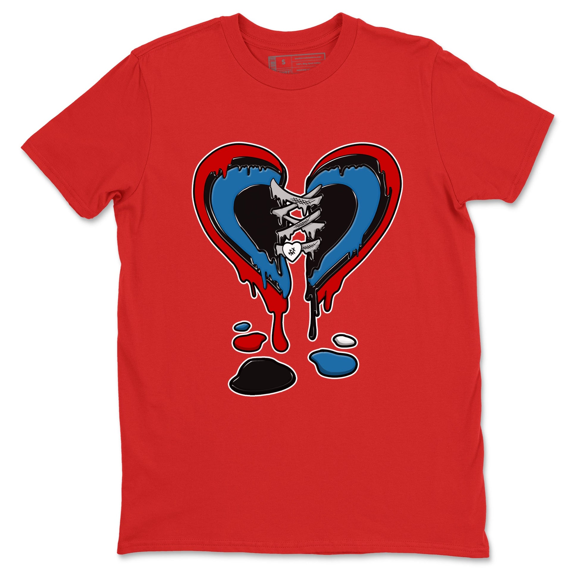 Melting Heart sneaker match t-shirt styled to complete your fit with the Air Jordan 3 Rare Air sneakers, shown in Red 2.