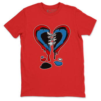 Melting Heart sneaker match t-shirt styled to complete your fit with the Air Jordan 3 Rare Air sneakers, shown in Red 2.