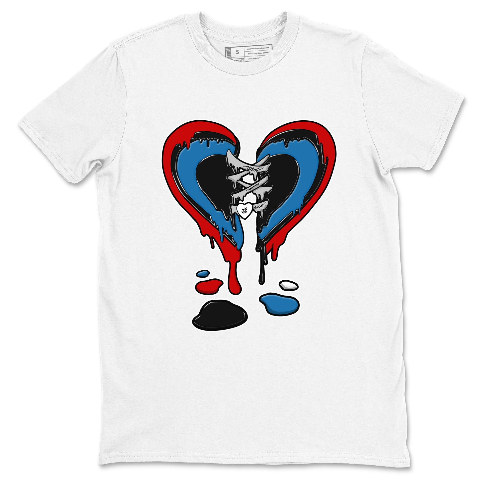 Melting Heart sneaker match t-shirt styled to complete your fit with the Air Jordan 3 Rare Air sneakers, shown in White 2.
