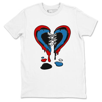 Melting Heart sneaker match t-shirt styled to complete your fit with the Air Jordan 3 Rare Air sneakers, shown in White 2.