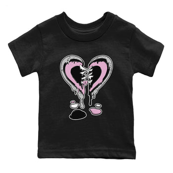 4s Retro Orchid shirts to match jordans Melting Heart sneaker match tees Air Jordan 4 WMNS Orchid match shoes to clothes SNRT Sneaker Tees Youth Baby Black 2 tee