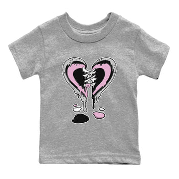 4s Retro Orchid shirts to match jordans Melting Heart sneaker match tees Air Jordan 4 WMNS Orchid match shoes to clothes SNRT Sneaker Tees Youth Baby Heather Grey 2 tee