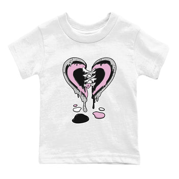 4s Retro Orchid shirts to match jordans Melting Heart sneaker match tees Air Jordan 4 WMNS Orchid match shoes to clothes SNRT Sneaker Tees Youth Baby White 2 tee