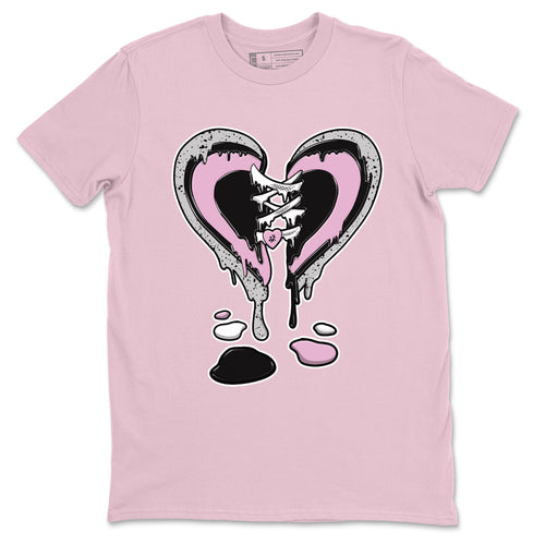 4s Retro Orchid shirts to match jordans Melting Heart sneaker match tees Air Jordan 4 WMNS Orchid match shoes to clothes SNRT Sneaker Tees unisex cotton Pink 2 shirts