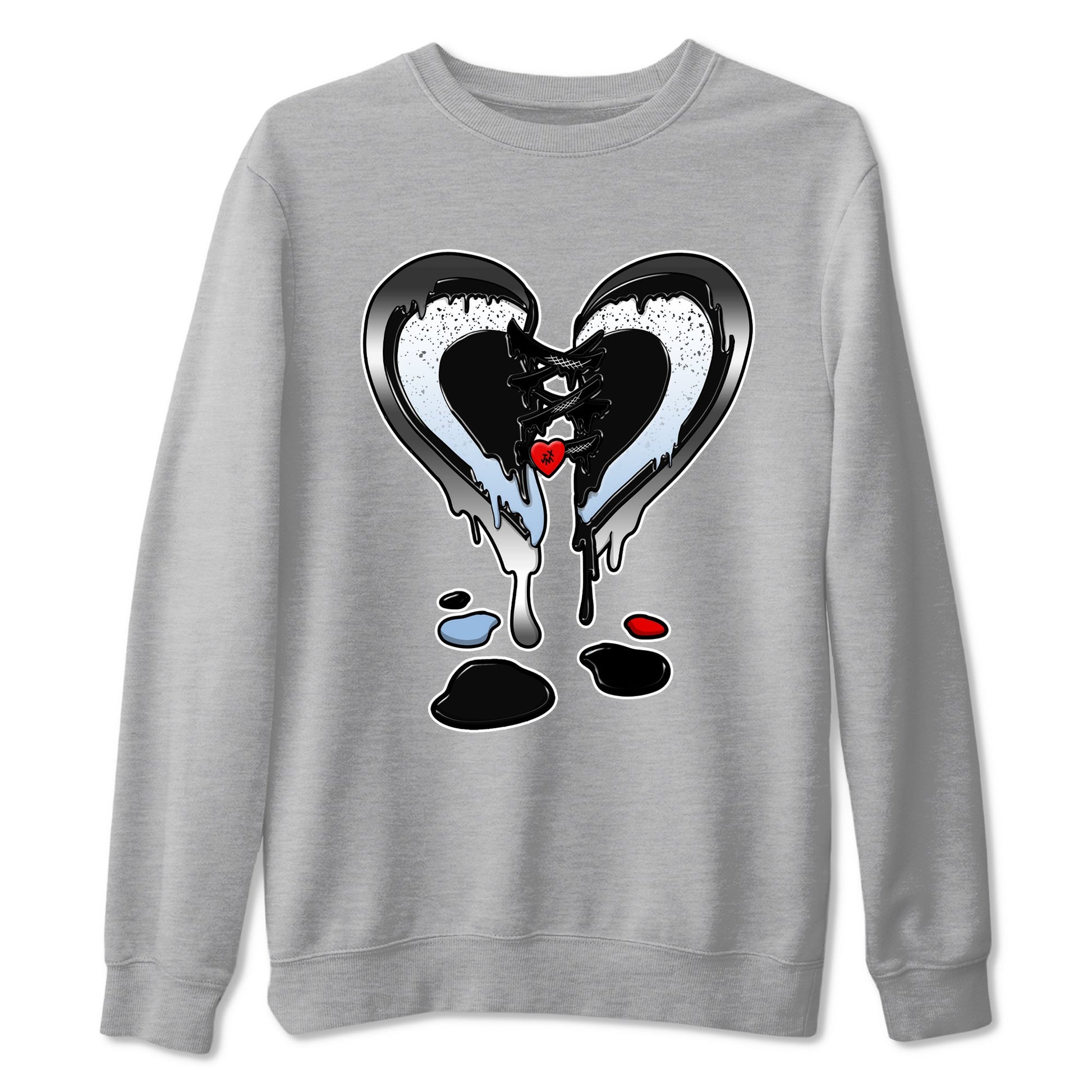 5s Black Metallic Reimagined shirts to match jordans  Melting Heart shirts to match jordans 5s Black Metallic Reimagined match shoes to clothes SNRT Sneaker Tees unisex cotton Heather Grey 2 shirts