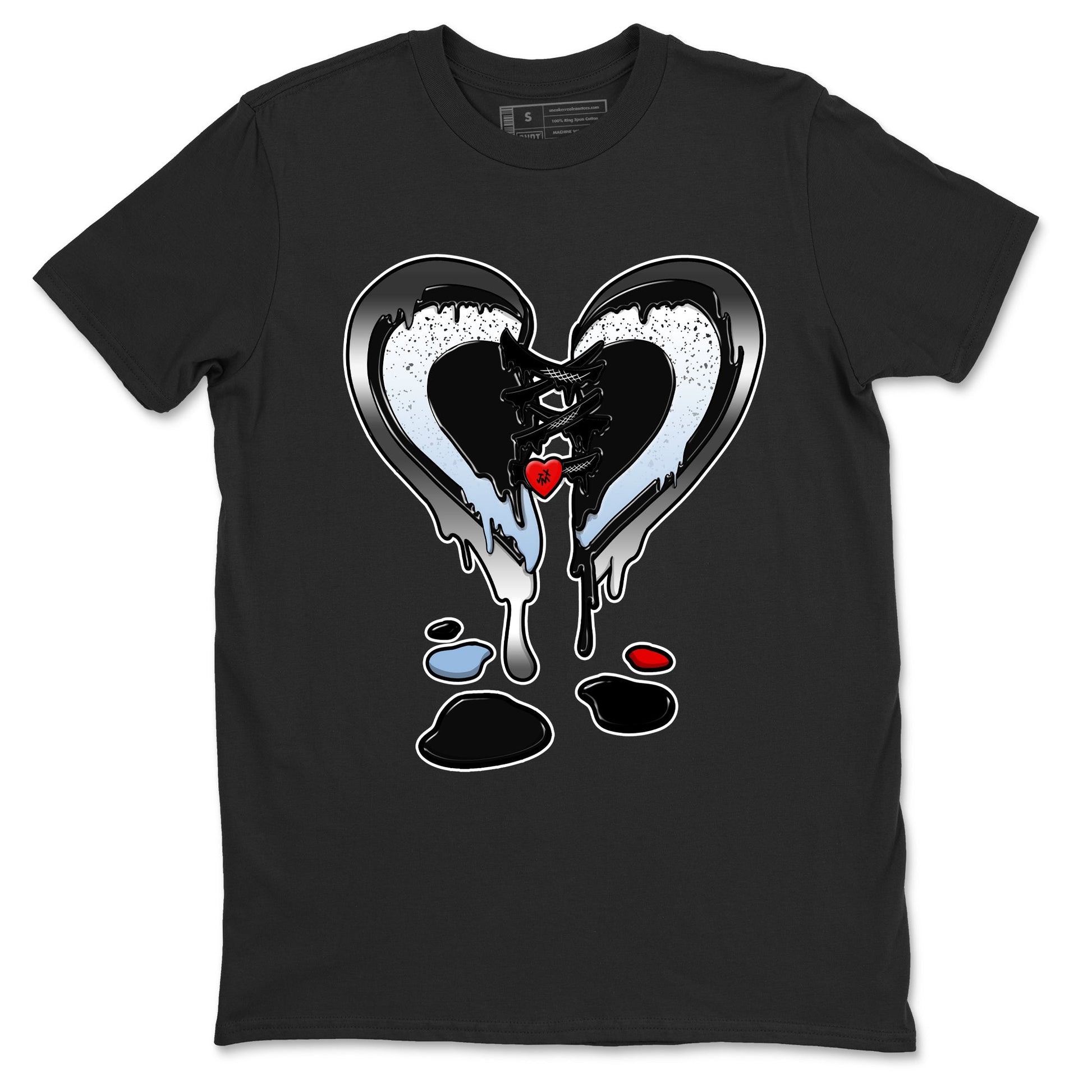 5s Black Metallic Reimagined shirts to match jordans  Melting Heart shirts to match jordans 5s Black Metallic Reimagined match shoes to clothes SNRT Sneaker Tees unisex cotton Black 2 shirts