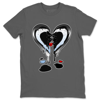 5s Black Metallic Reimagined shirts to match jordans  Melting Heart shirts to match jordans 5s Black Metallic Reimagined match shoes to clothes SNRT Sneaker Tees unisex cotton Cool Grey 2 shirts