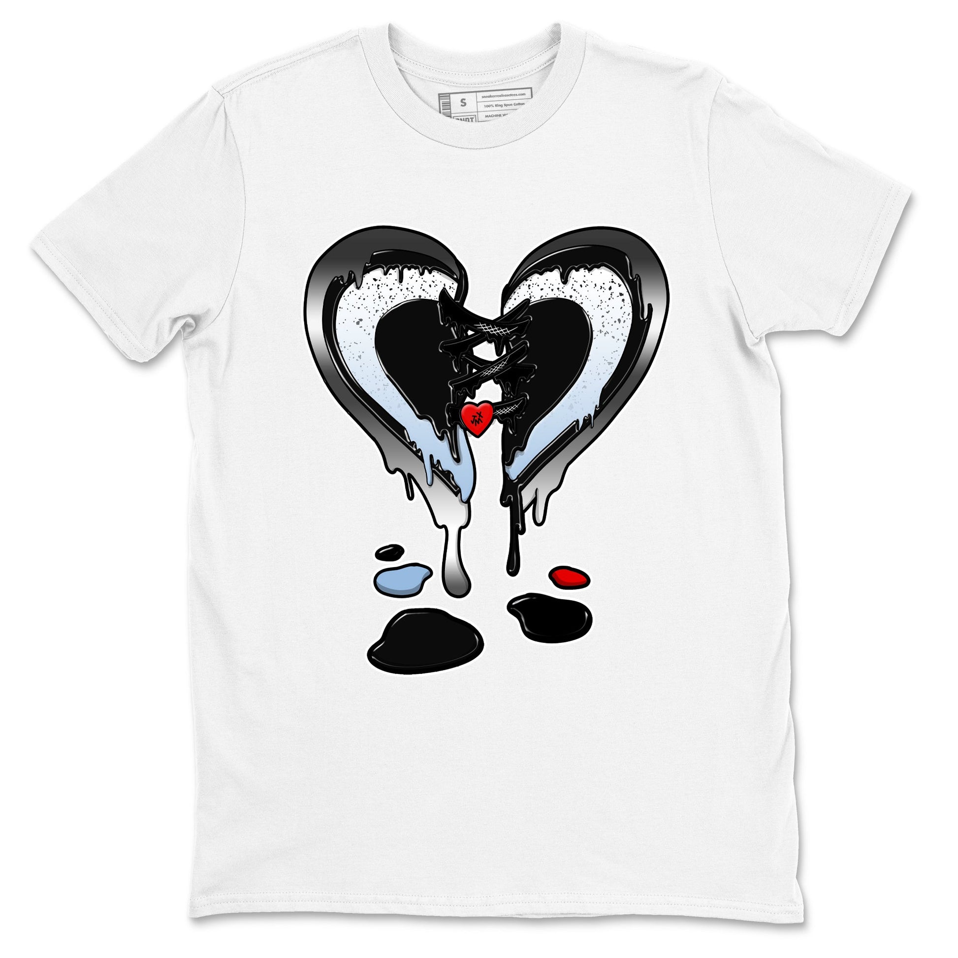 5s Black Metallic Reimagined shirts to match jordans  Melting Heart shirts to match jordans 5s Black Metallic Reimagined match shoes to clothes SNRT Sneaker Tees unisex cotton White 2 shirts