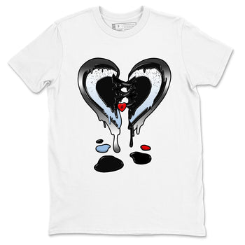5s Black Metallic Reimagined shirts to match jordans  Melting Heart shirts to match jordans 5s Black Metallic Reimagined match shoes to clothes SNRT Sneaker Tees unisex cotton White 2 shirts