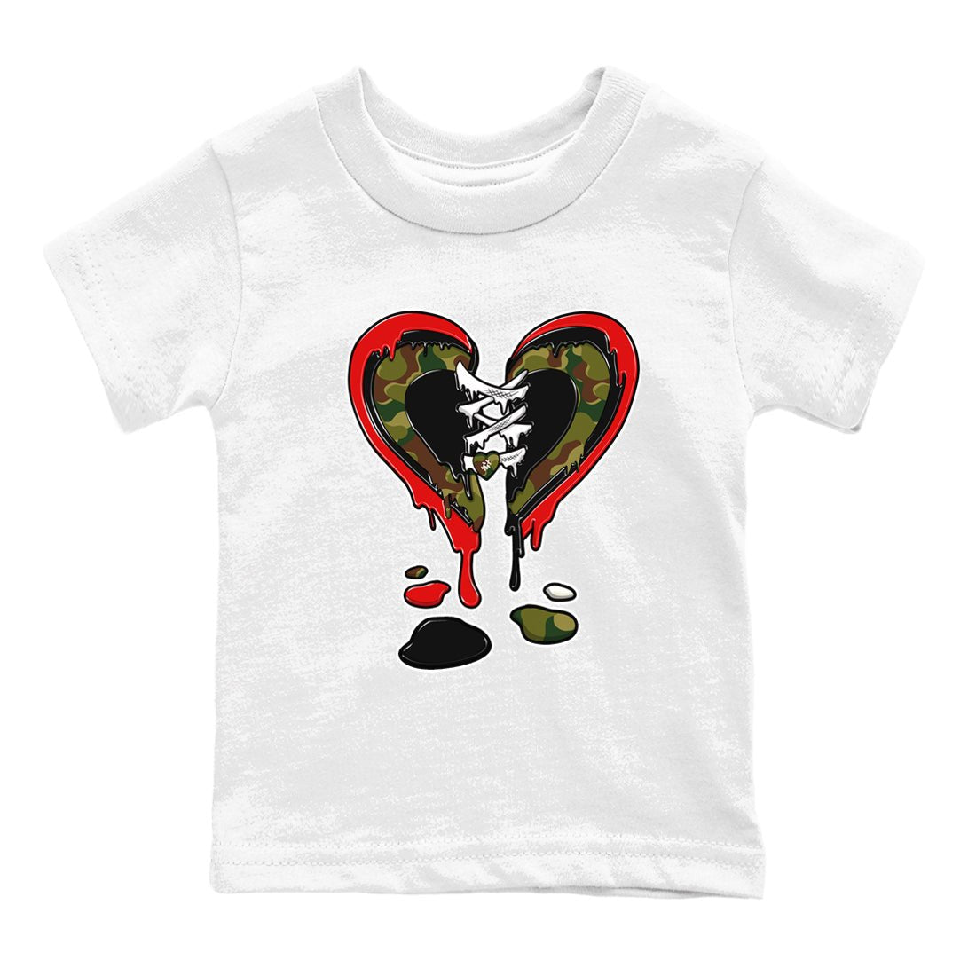 Air Max 90 Duck Camo shirts to match jordans Melting Heart sneaker match tees Air Max 90 Reverse Duck Camo match shoes to clothes SNRT Sneaker Tees Youth Baby White 2 tee