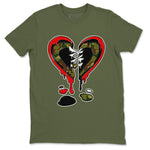 Air Max 90 Duck Camo shirts to match jordans Melting Heart sneaker match tees Air Max 90 Reverse Duck Camo match shoes to clothes SNRT Sneaker Tees unisex cotton Military Green 2 shirts