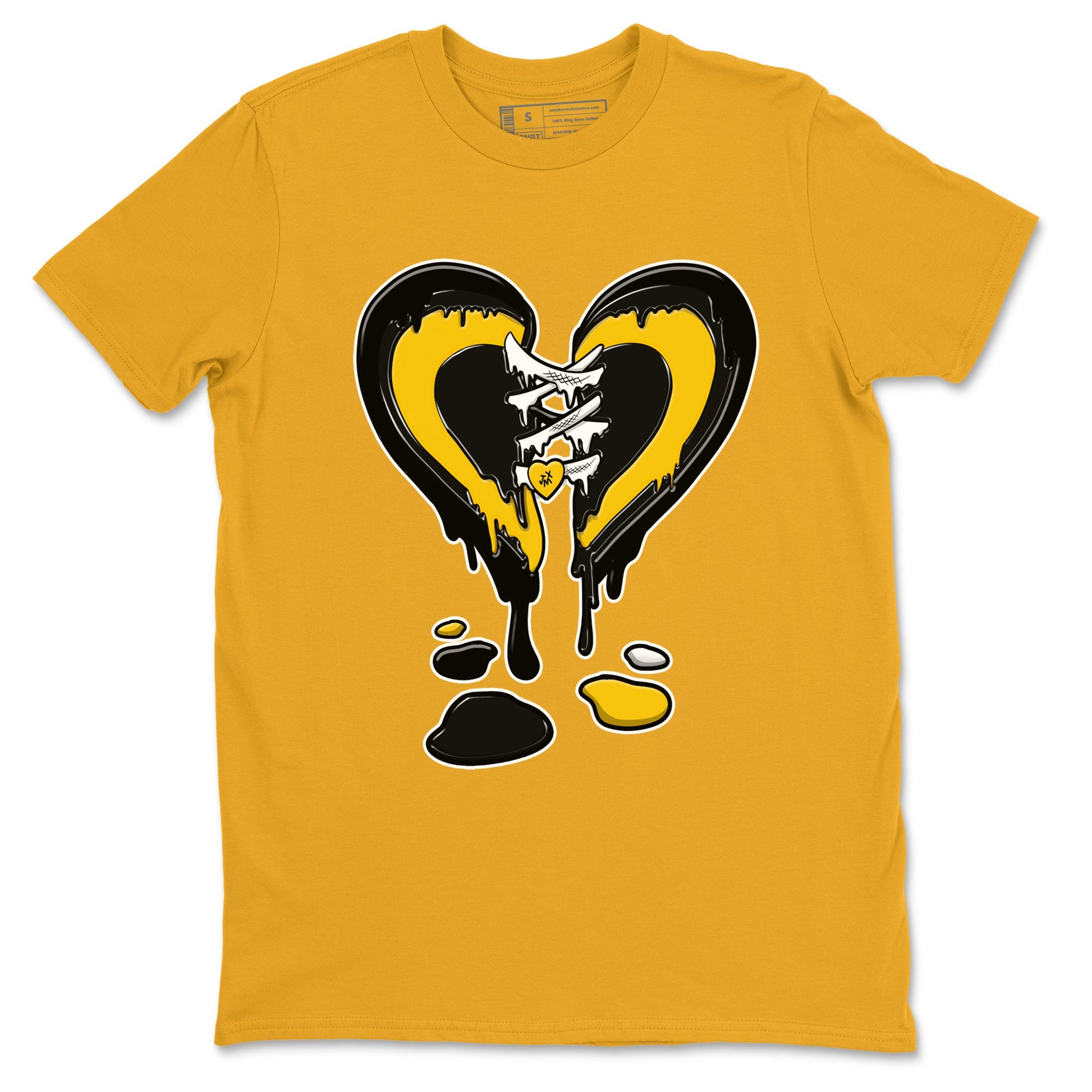 Dunk High Pollen shirts to match jordans Melting Heart sneaker match tees Dunk High Pollen SNRT Sneaker Release Tees unisex cotton Gold 2 crew neck shirts