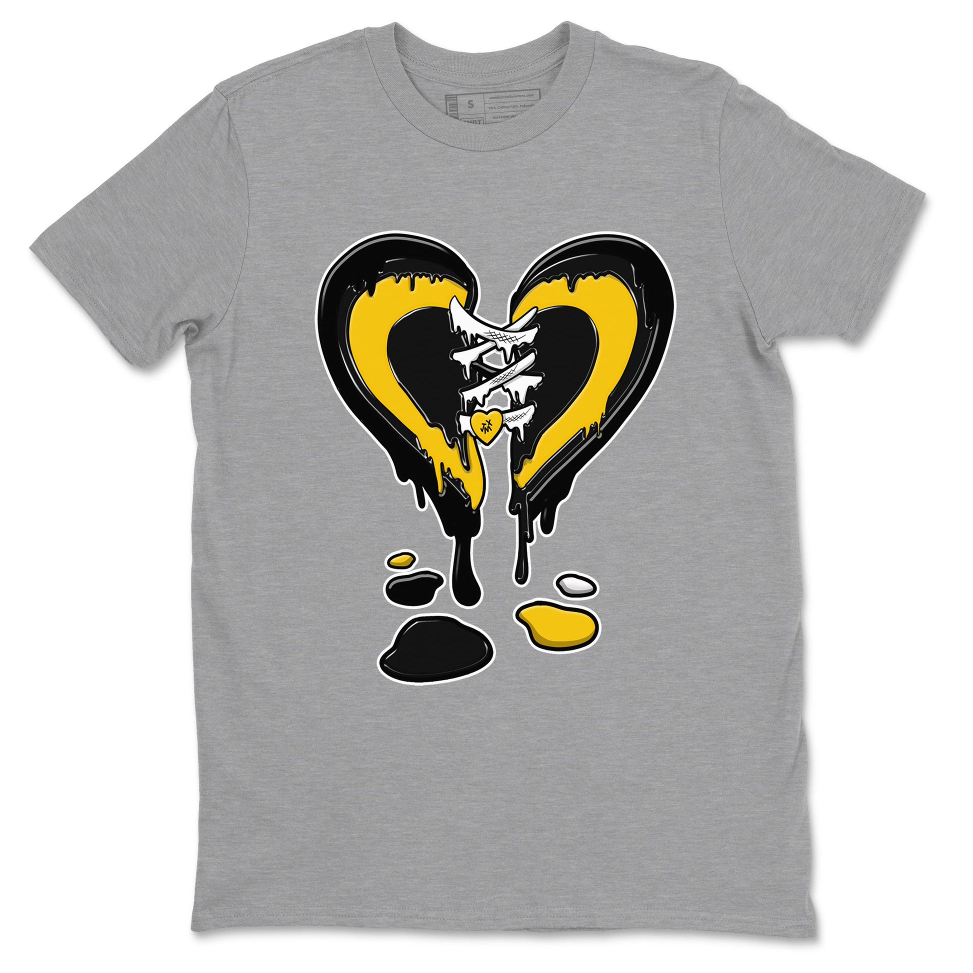 Dunk High Pollen shirts to match jordans Melting Heart sneaker match tees Dunk High Pollen SNRT Sneaker Release Tees unisex cotton Heather Grey 2 crew neck shirts